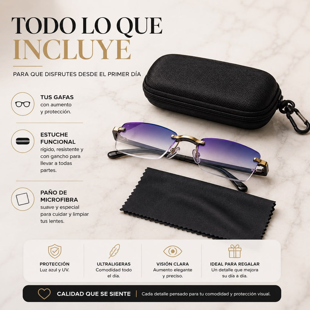 Gafa Tr90 De Aumento Vidrio