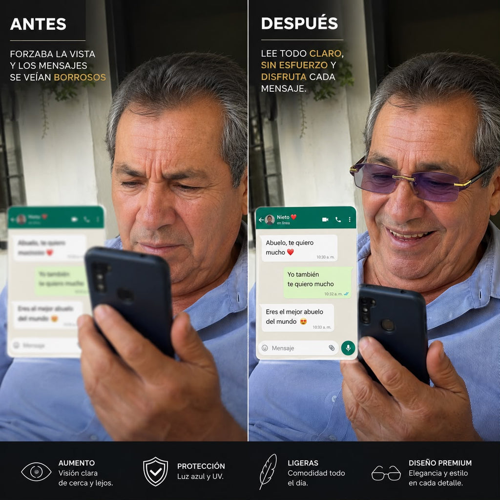 Gafa Tr90 De Aumento Vidrio