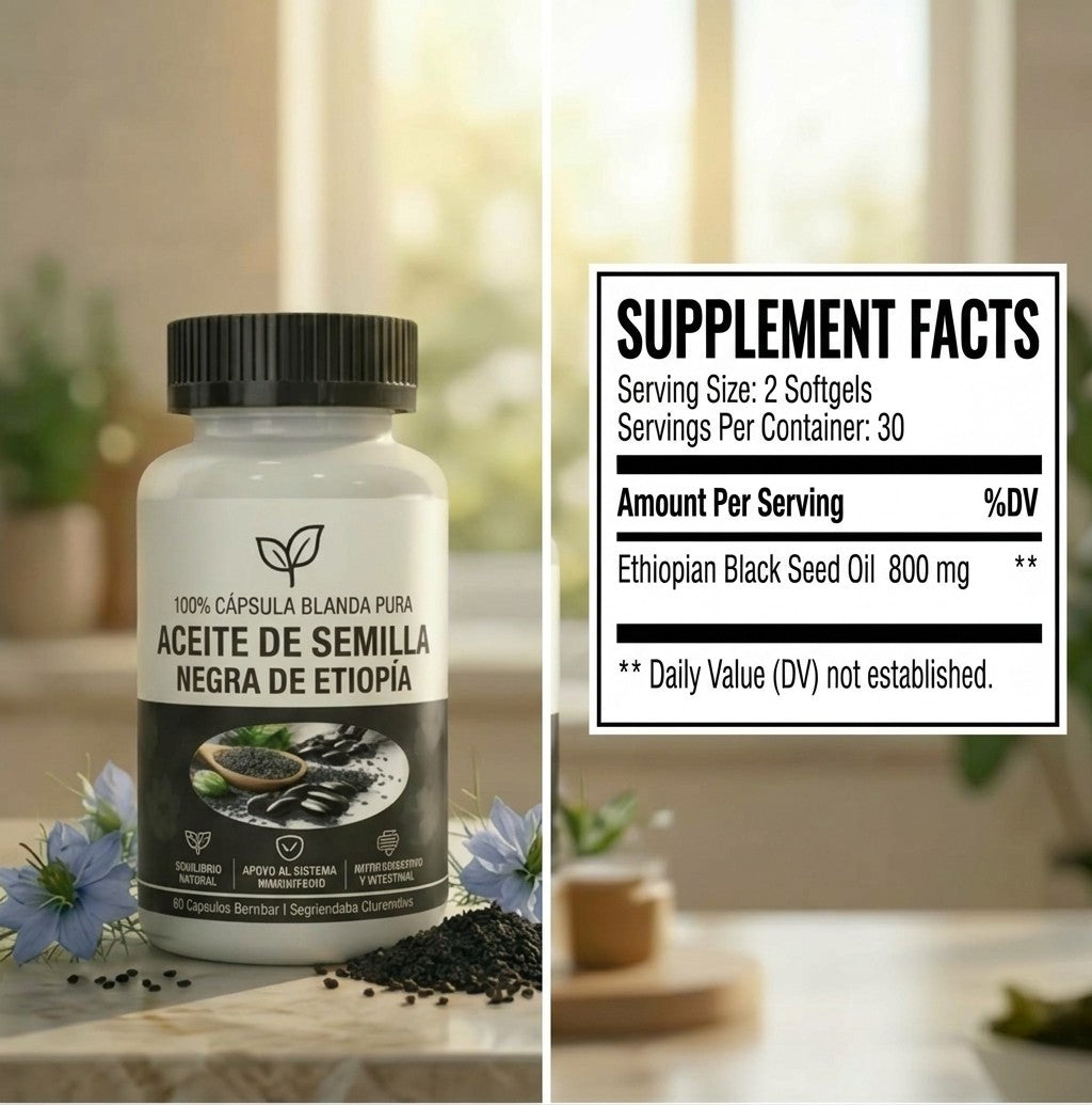 Semilla Negra Ethiopian 60 Softgels